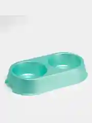 Белый миска для домашних животных, двойная, 0,4 л