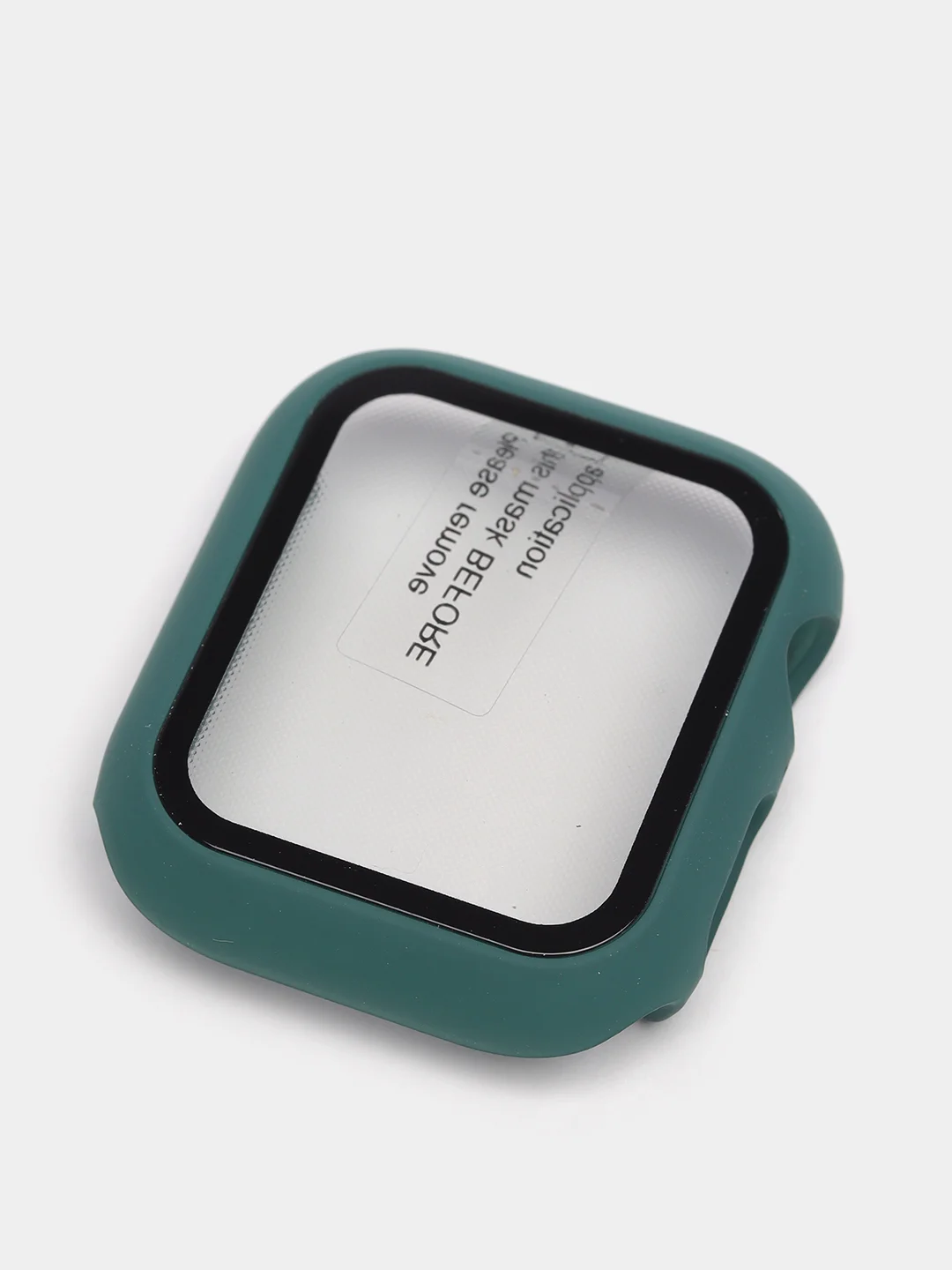 Тёмно-зелёный бампер с защитным стеклом для Apple Watch 38/40/41/42/44/45/49