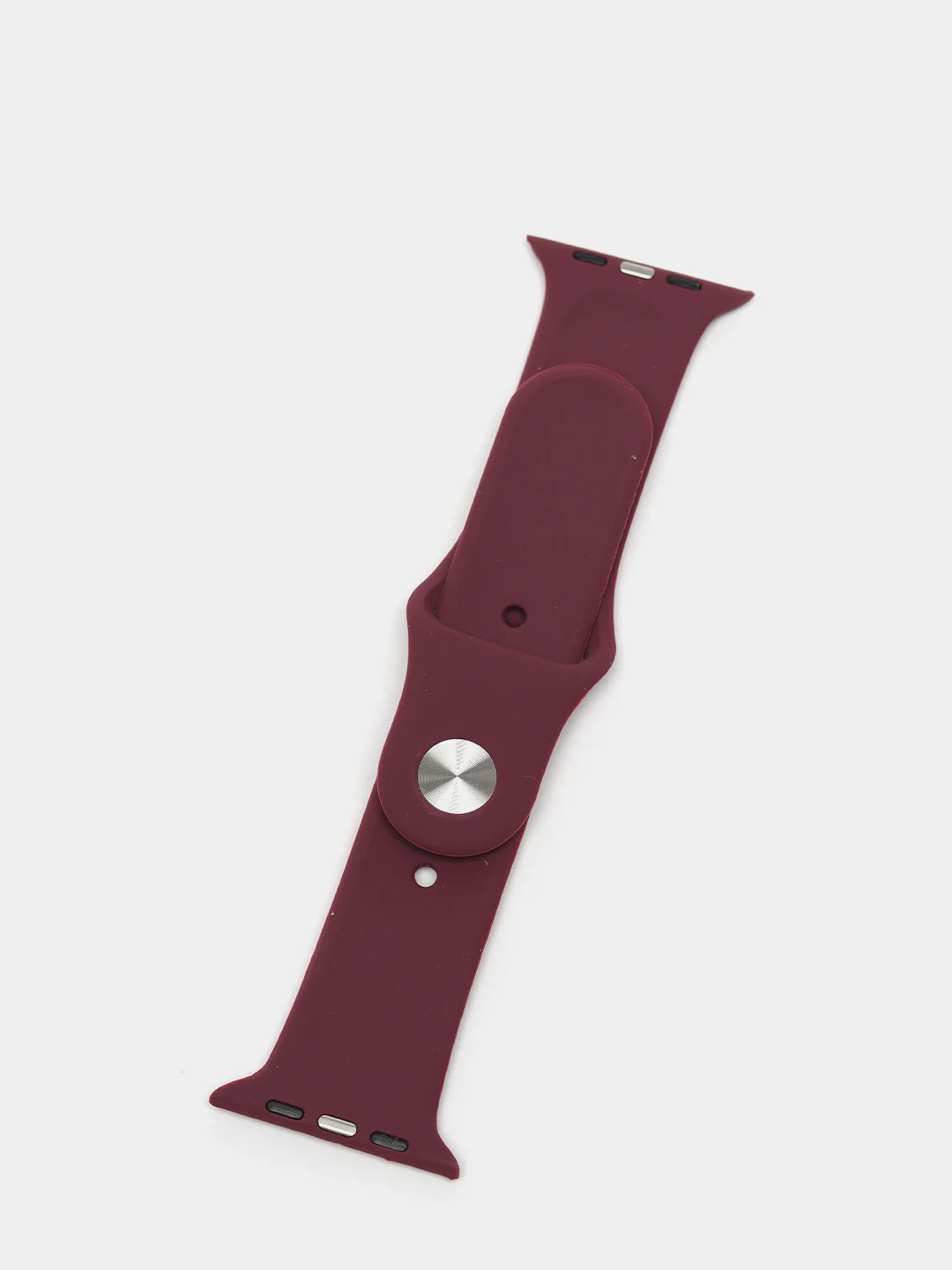 Тёмно-бордовый ремешок для Apple Watch, силиконовый