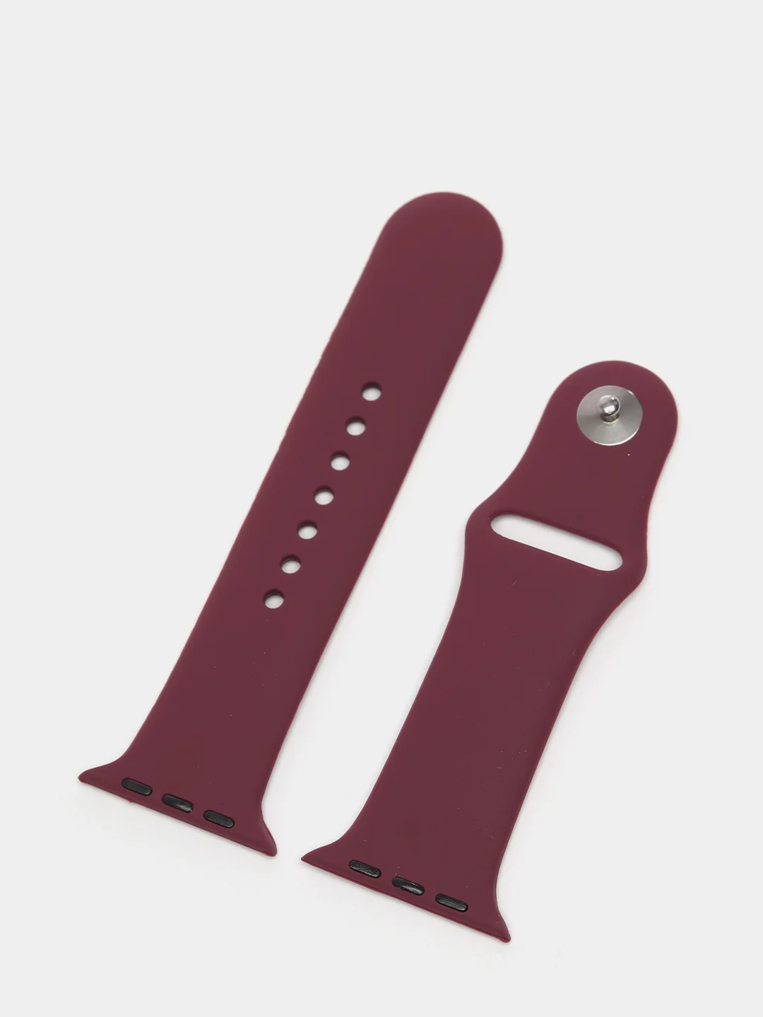 Тёмно-бордовый ремешок для Apple Watch, силиконовый