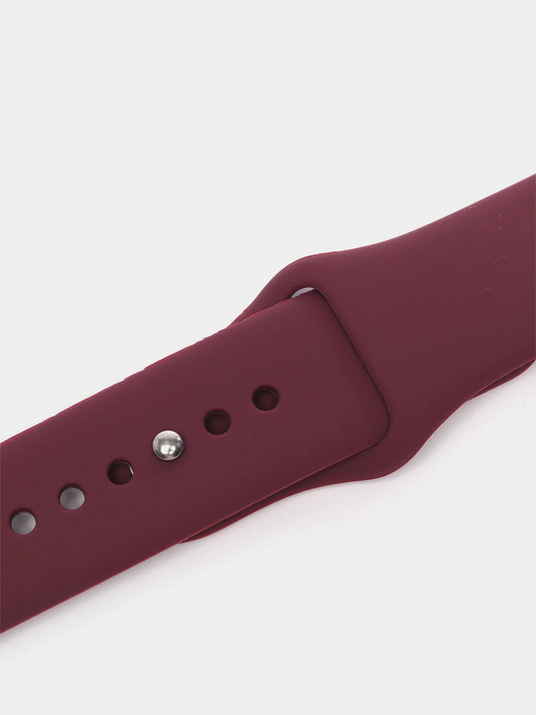 Тёмно-бордовый ремешок для Apple Watch, силиконовый