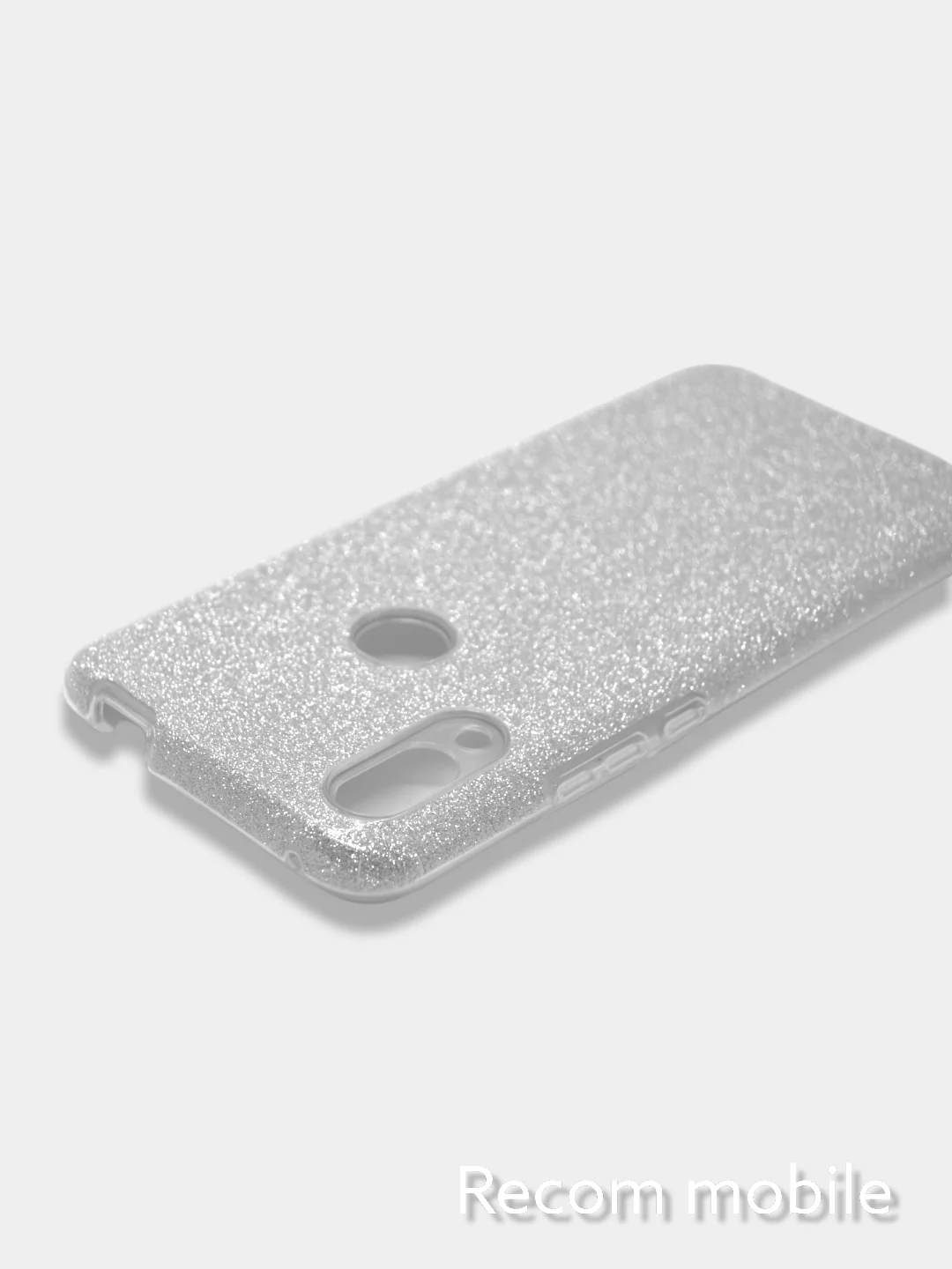 Серебряный чехол блестящий Honor 9A, 9X Lite, 9S, Huawei Y5P накладка с блёстками