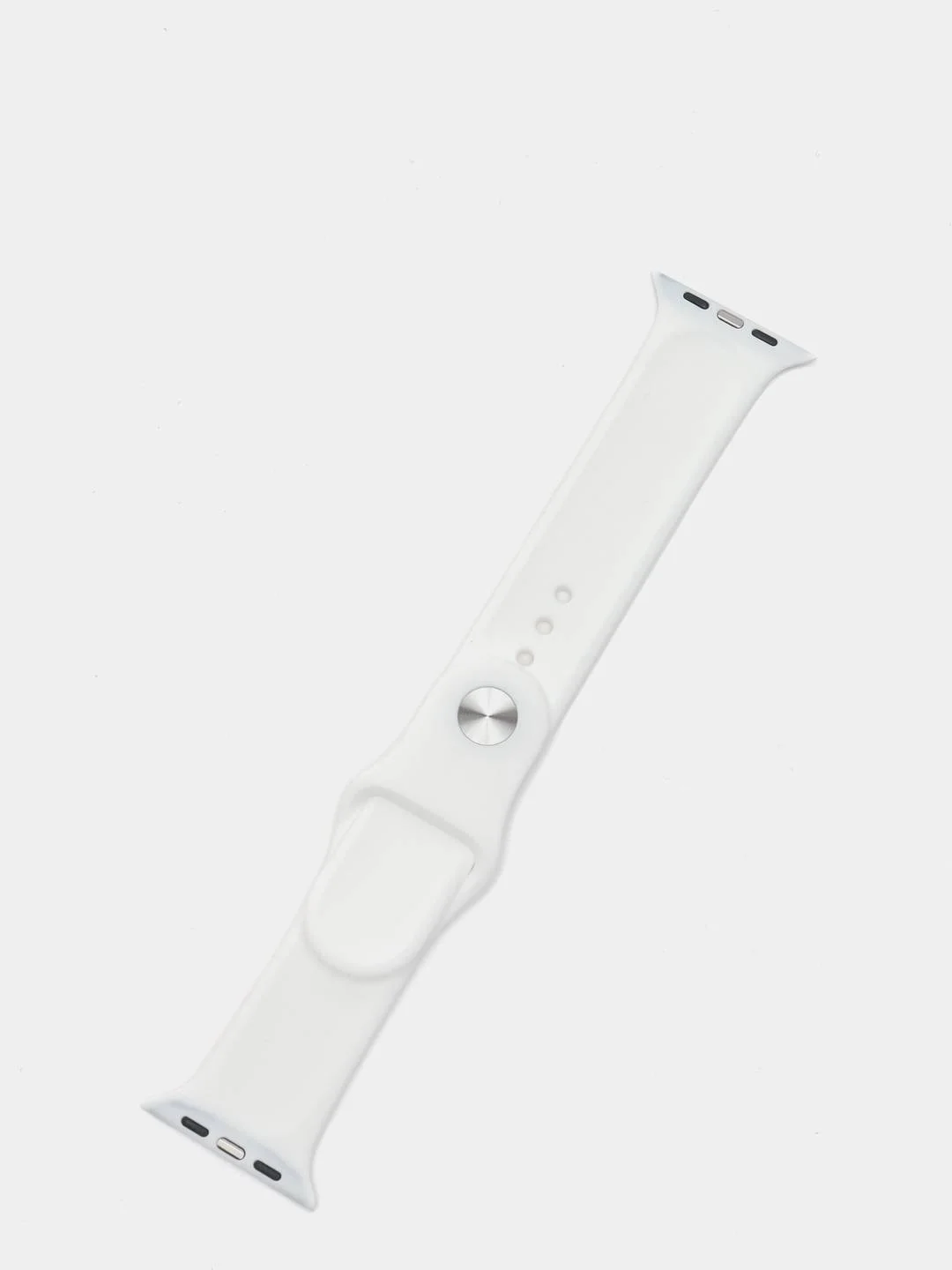 Белый силиконовый ремешок для Apple Watch 38, 40, 42, 44