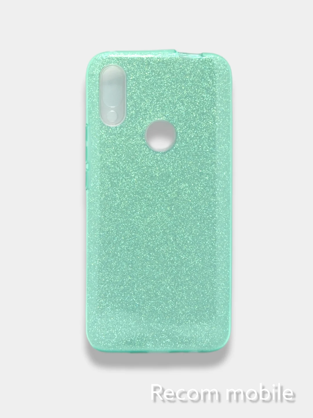 Бирюзовый чехол блестящий Honor 9A, 9X Lite, 9S, Huawei Y5P накладка с блёстками