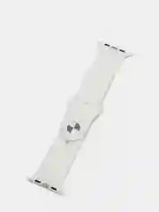 Вишнёвый ремешок силиконовый с рисунком для Apple Watch