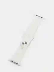 Серый металлик ремешок силиконовый с рисунком для Apple Watch