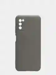 Серый чехол для Samsung A03S/A037F силиконовый, матовый