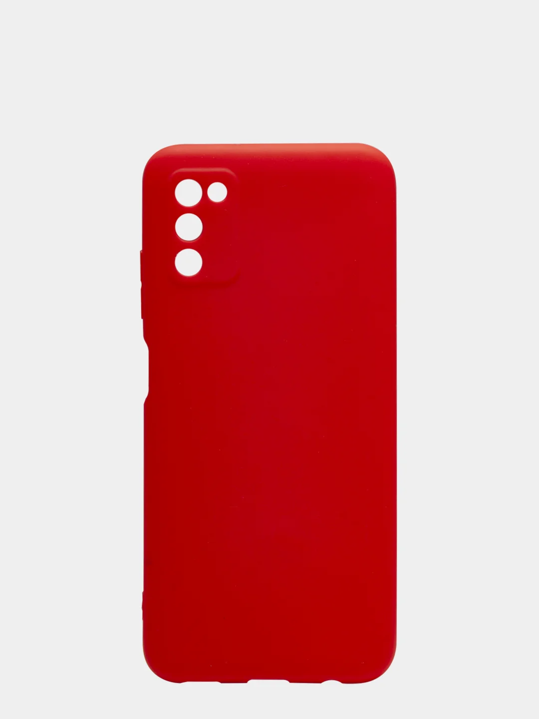 Красный чехол для Samsung A03S/A037F силиконовый, матовый