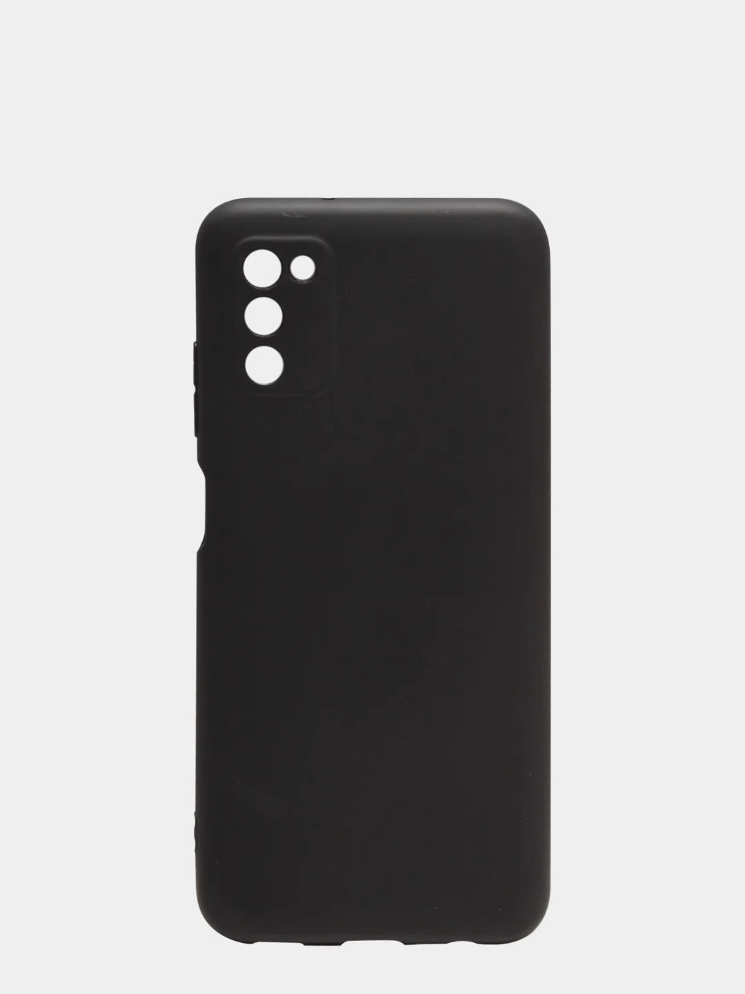 Черный чехол для Samsung A03S/A037F силиконовый, матовый