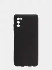 Черный чехол для Samsung A03S/A037F силиконовый, матовый