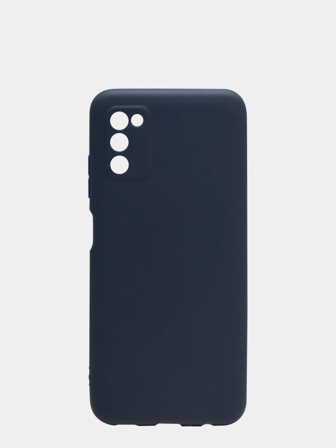 Синий чехол для Samsung A03S/A037F силиконовый, матовый