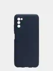 Синий чехол для Samsung A03S/A037F силиконовый, матовый
