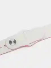 Алый ремешок силиконовый с рисунком для Apple Watch