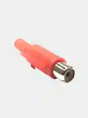 5 штук Гнездо на кабель RCA (тюльпан) пластик красный
