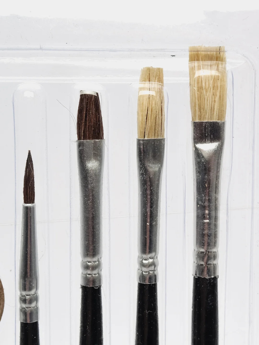 Набор кистей ArtSpace, 15 штук, пони, щетина, плоские, круглые, блистер