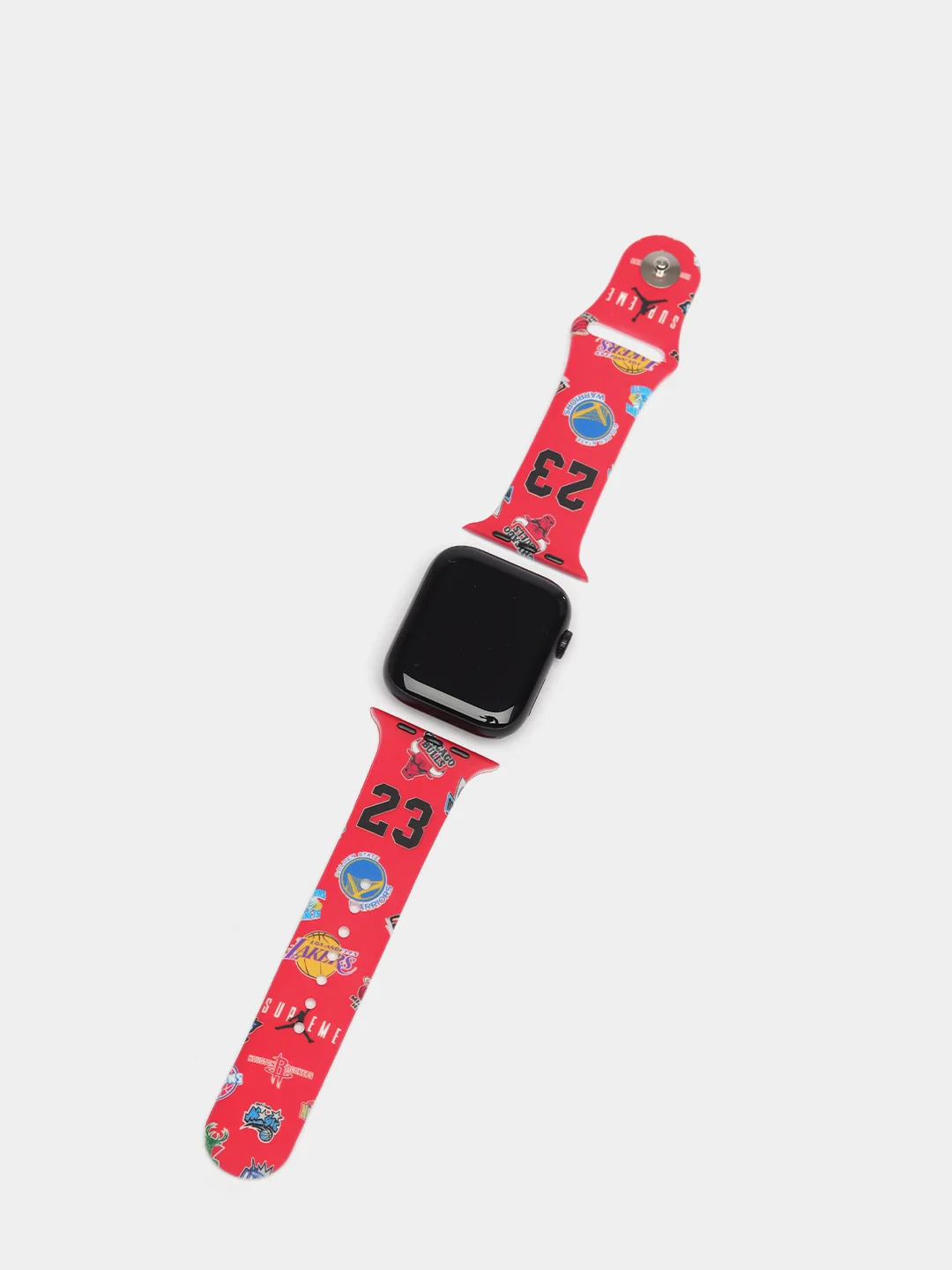 Аметистовый ремешок силиконовый с рисунком для Apple Watch