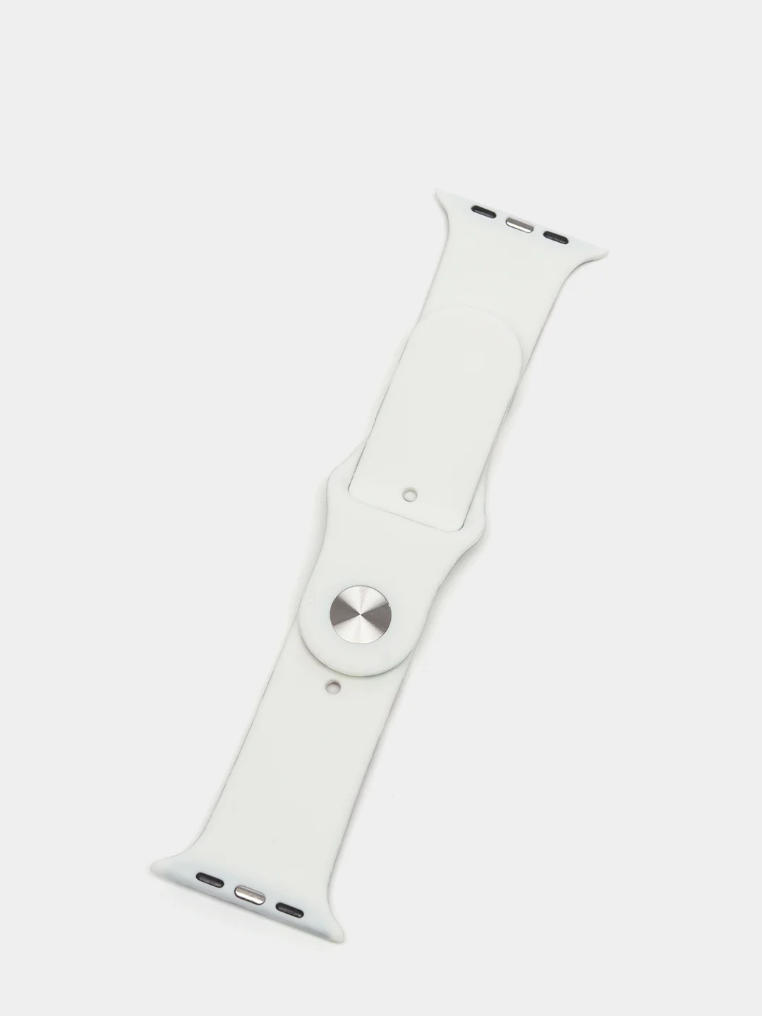 Зелёный хаки ремешок силиконовый с рисунком для Apple Watch