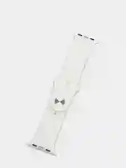Зелёный хаки ремешок силиконовый с рисунком для Apple Watch