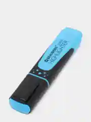 Голубой текстовыделитель BRAUBERG SUPER, 1 шт., прорезиненный корпус, линия 1-5 мм, цвета 6 видов