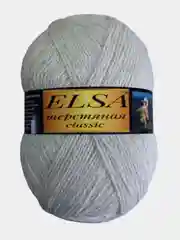 Серый пряжа Elsa classic, 80% шерсть овечья, 20% акрил, 625 м, 250 г