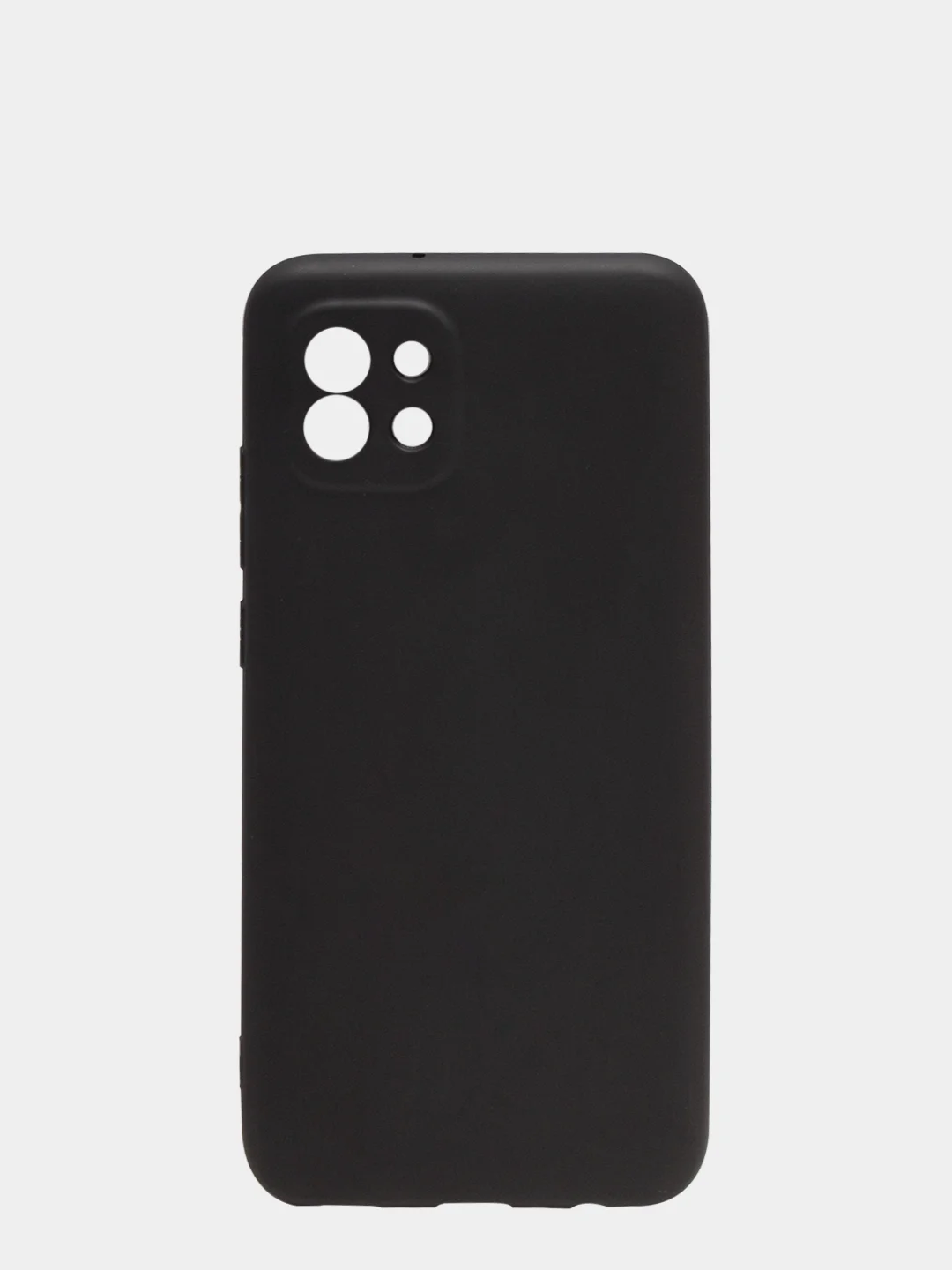 Черный чехол для Samsung A03/A035F, силиконовый, матовый
