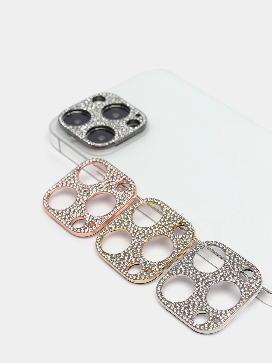 Защита камеры, защитное стекло, накладка со стразами на камеру iPhone 11 / 12/ 13