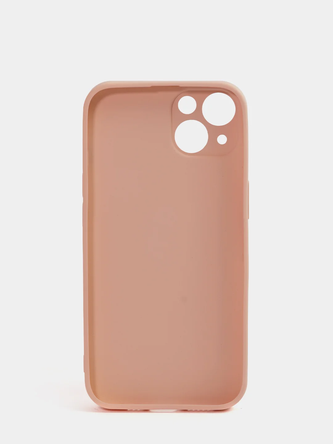 Кремовый чехол силиконовый со стеклянной панелью для iPhone 13