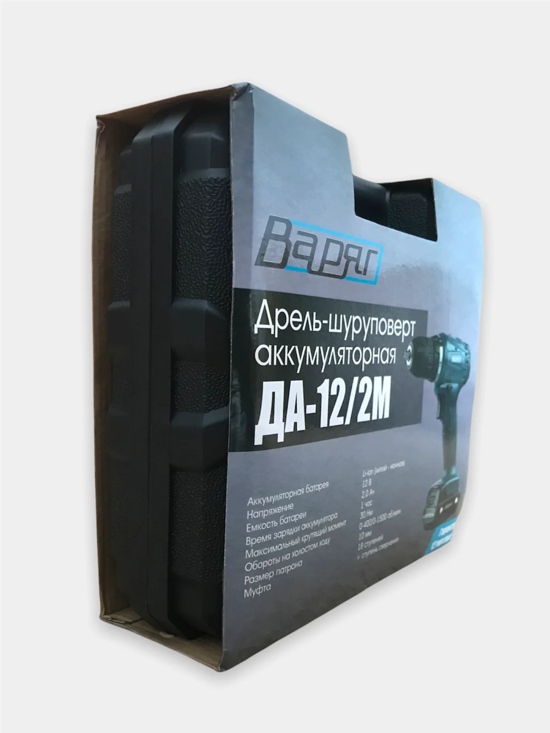 Аккумуляторная дрель-шуруповерт Варяг ДА-12/2М, 12В, 2Ач, 2 аккумулятора