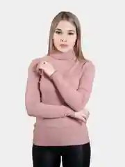 Пудровый водолазка женская