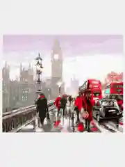 Небесно-голубой картины по номерам на холсте Набор для рисования New World