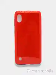 Красный чехол блестящий Samsung Galaxy A01, A10, M10, A10S, A11, M11 накладка c блёстками