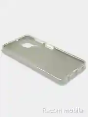 Серебряный чехол блестящий Samsung Galaxy A22 4G, M22, M32 накладка с блёстками