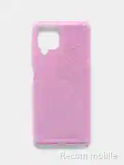 Лавандовый чехол блестящий Samsung Galaxy A22 4G, M22, M32 накладка с блёстками