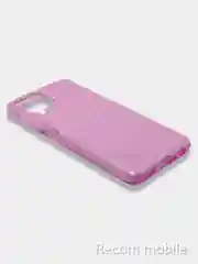 Лавандовый чехол блестящий Samsung Galaxy A22 4G, M22, M32 накладка с блёстками