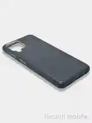Угольный чехол блестящий Samsung Galaxy A22 4G, M22, M32 накладка с блёстками