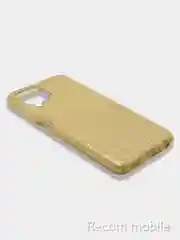 Золотой чехол блестящий Samsung Galaxy A22 4G, M22, M32 накладка с блёстками
