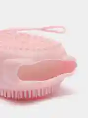 Розовый силиконовая массажная мочалка для душа