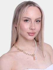 Модное женское ожерелье - цепь с подвеской
