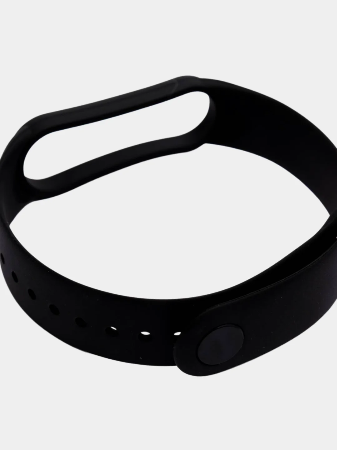 Черный ремешок для фитнес браслета Xiaomi Mi Band 3/4
