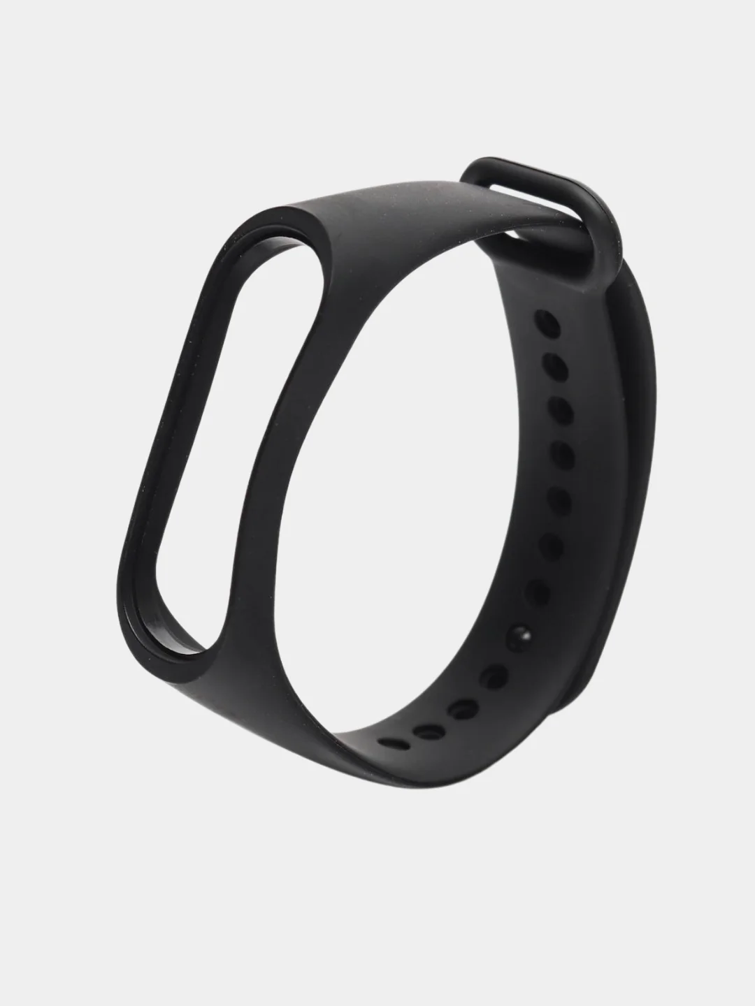 Черный ремешок для фитнес браслета Xiaomi Mi Band 3/4