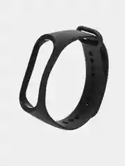 Черный ремешок для фитнес браслета Xiaomi Mi Band 3/4