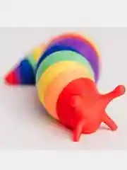 Желтый finger slug, слизень цветной антистресс, фингер слаг, слизняк антистресс