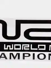 Черный наклейка на авто "WRC"