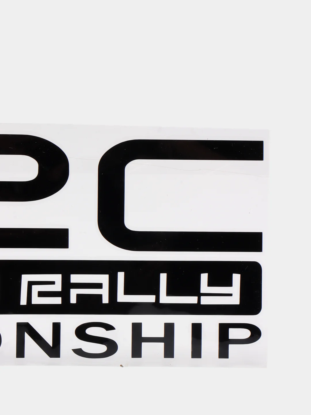 Черный наклейка на авто "WRC"