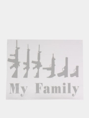 Наклейка на авто "My Family"