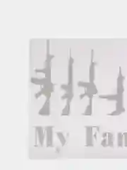 Белый наклейка на авто "My Family"