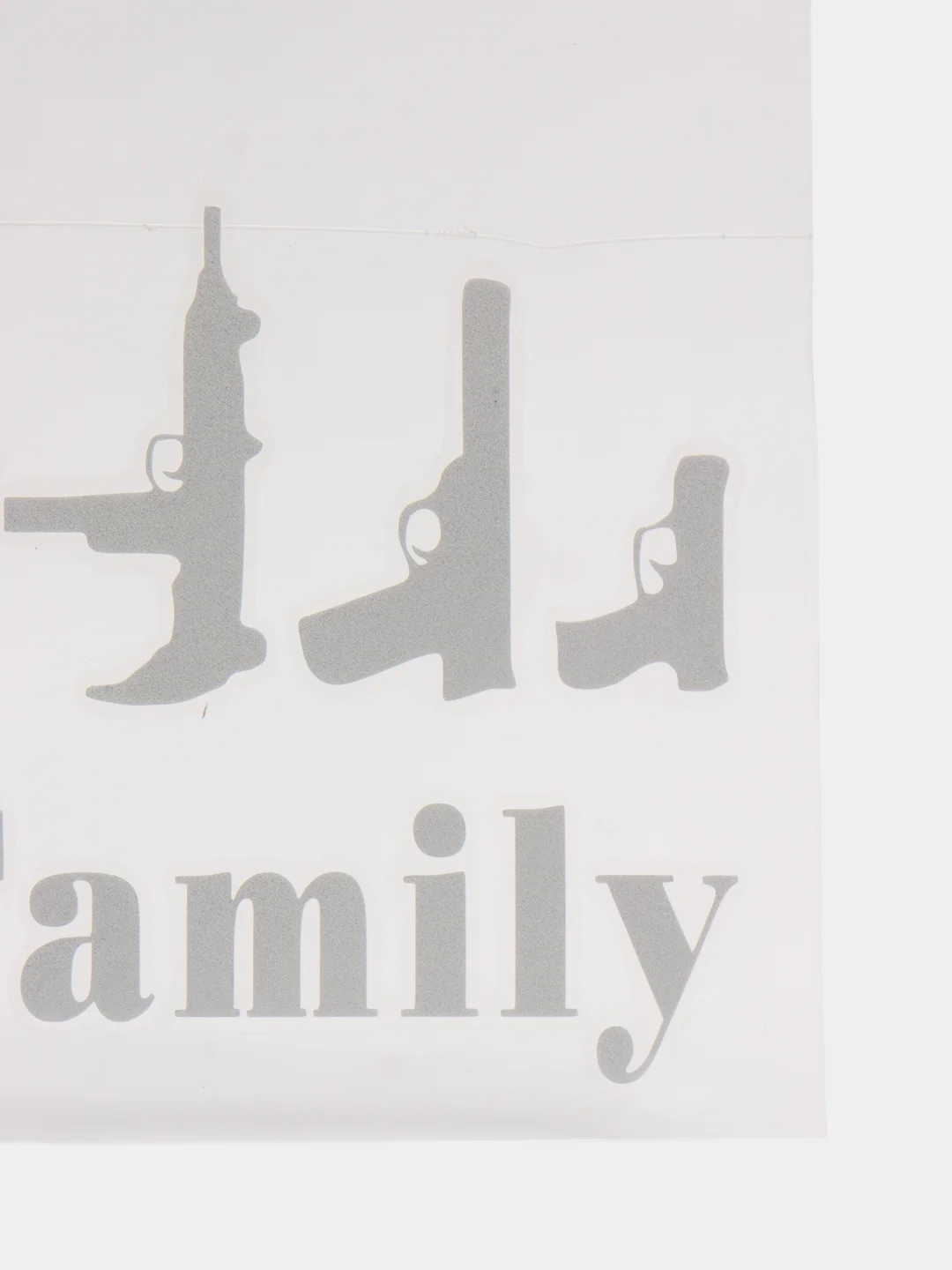 Белый наклейка на авто "My Family"