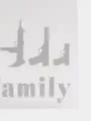 Белый наклейка на авто "My Family"