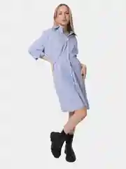 Легкое модное женское платье-рубашка