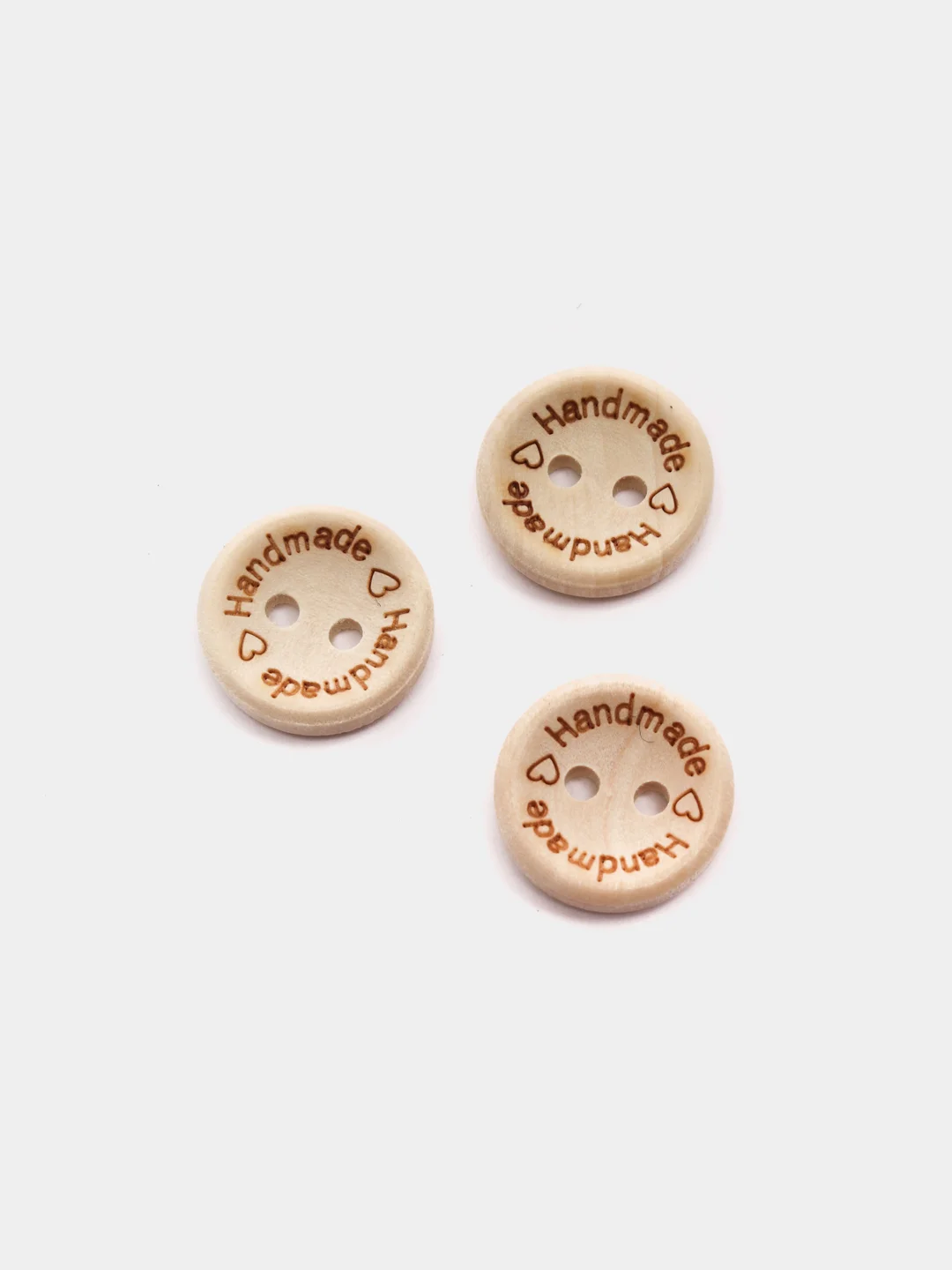 Пуговицы деревянные "Handmade", 15 мм